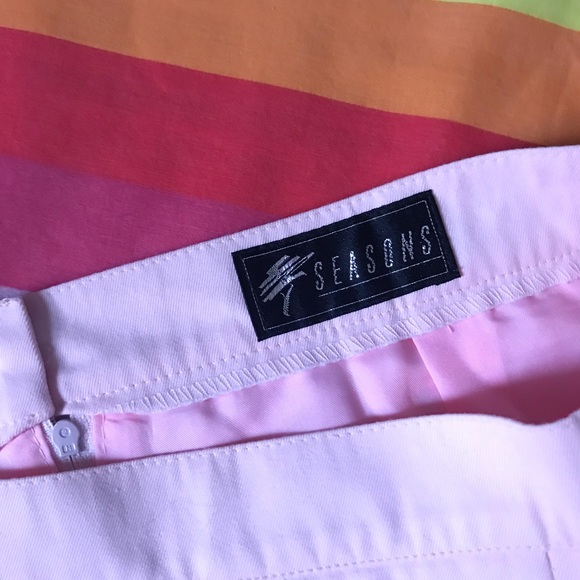 Vintage Pink Midlength Skirt with Front Slit - Picture 3 of 5